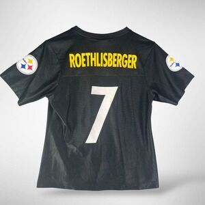 NFL Team‎ Apparel Pittsburgh Steelers Ben Roethlisberger 7 Womens Jersey Black M